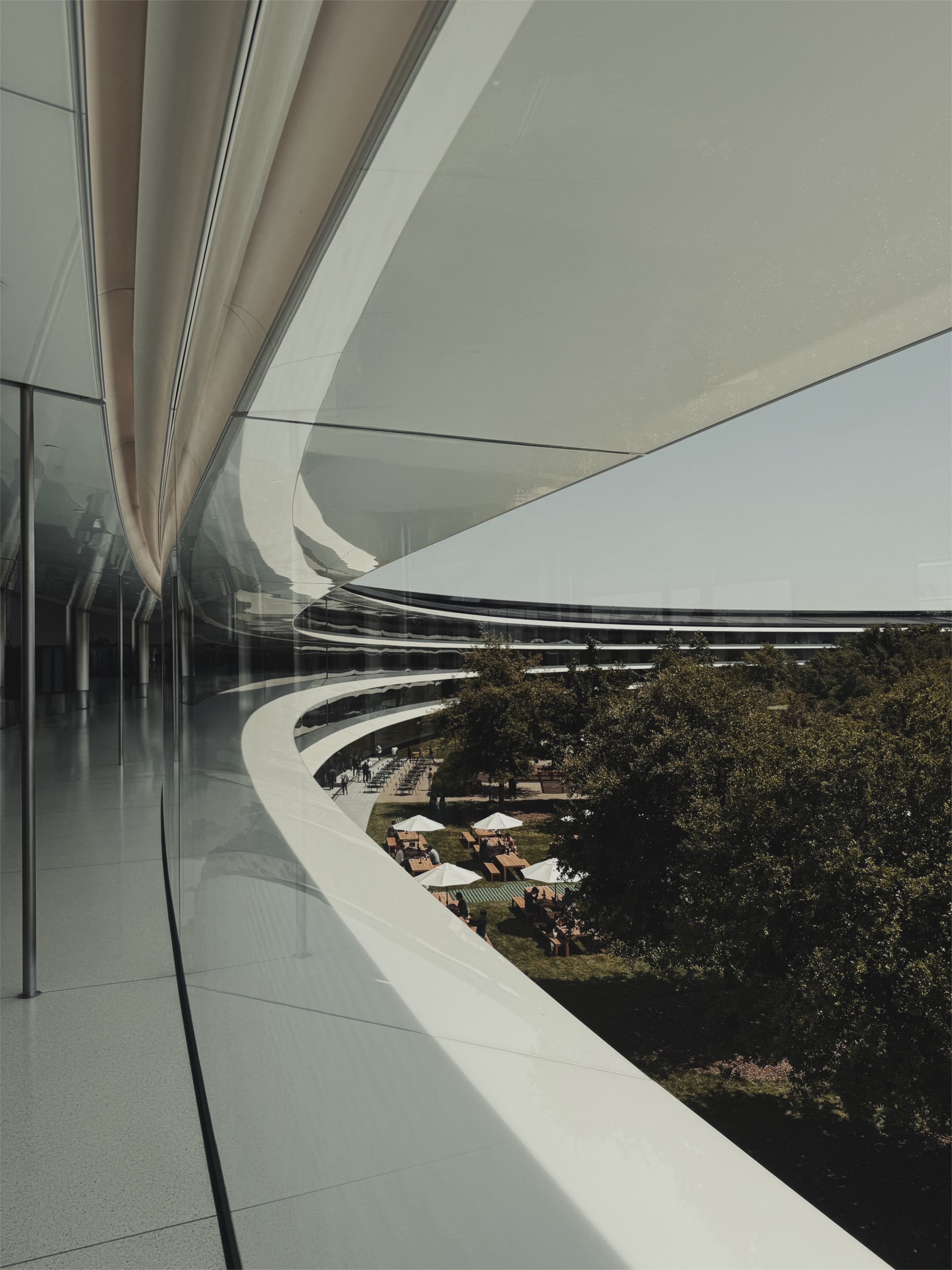 A photograph of the interior of Apple Park.