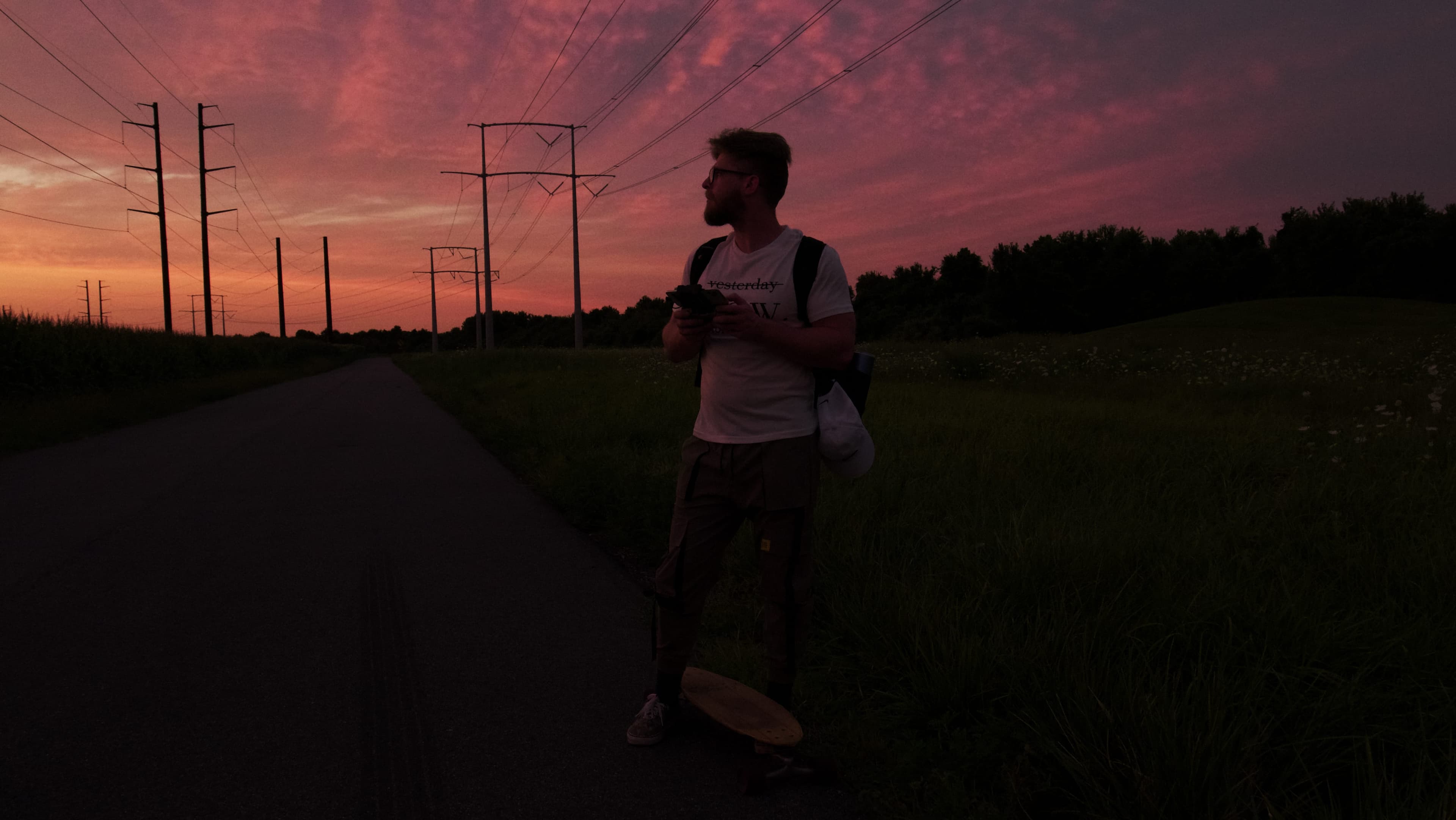 Photo of a drone flyer during sunset in Delaware, USA.
